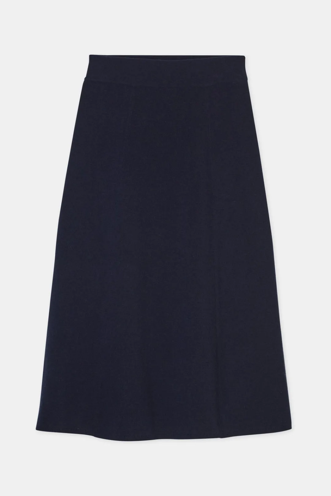 Closed A-line knitted skirt Dark night Online