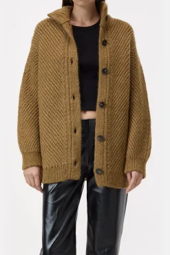 Closed Alpaca mix cardigan Tullamore brown New