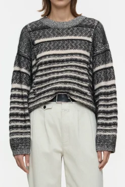 Closed Alpaca mix jacquard jumper Multi colour Clearance