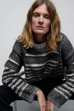 Closed Alpaca mix jacquard jumper Multi colour Clearance
