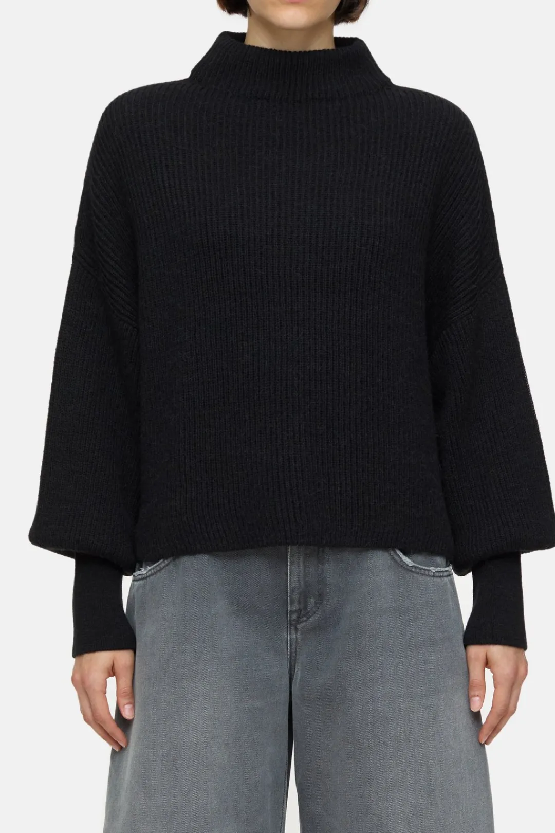Closed Alpaca mix jumper Black Outlet