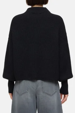 Closed Alpaca mix jumper Black Outlet