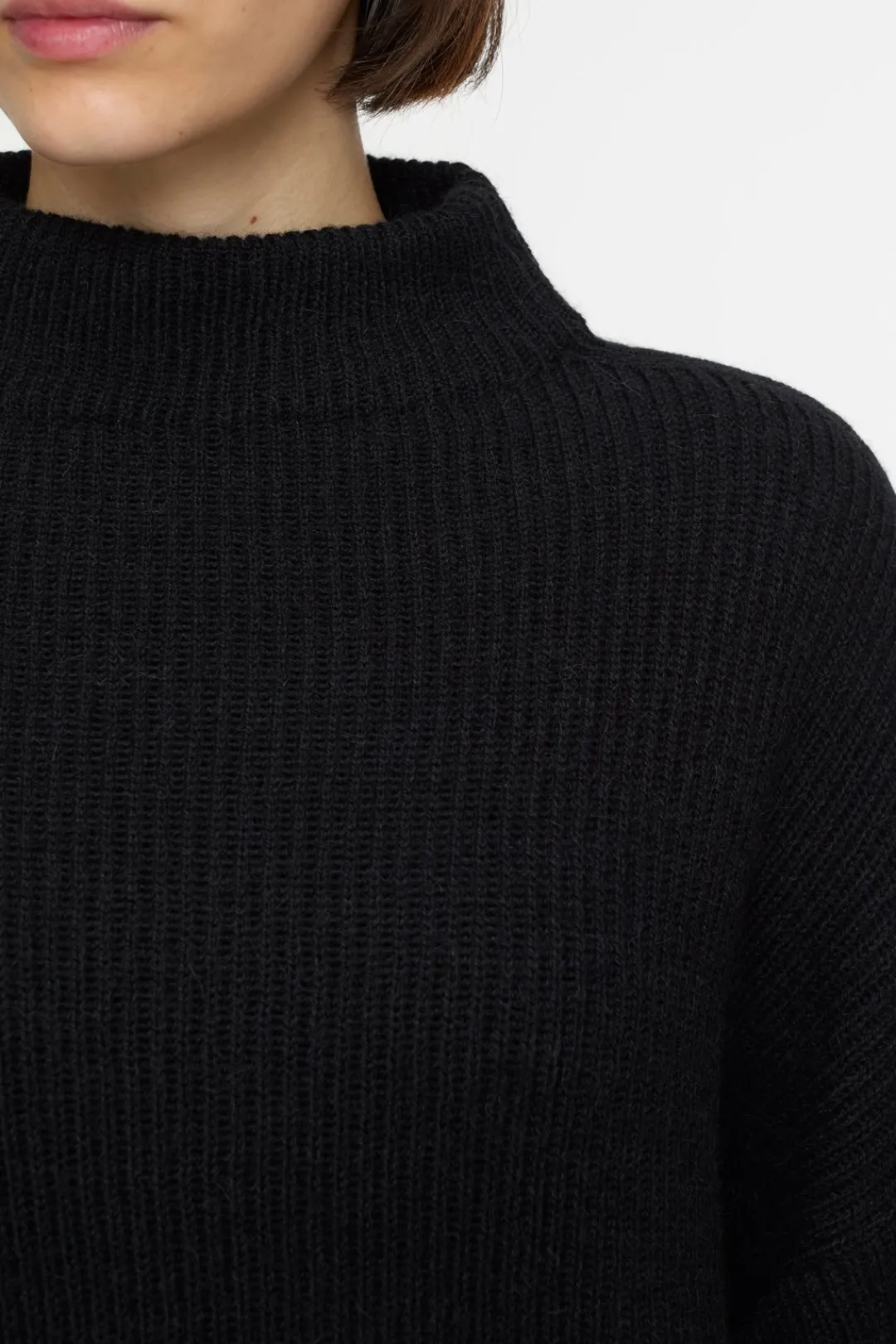 Closed Alpaca mix jumper Black Outlet