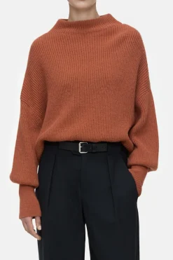 Closed Alpaca mix jumper Ferro brown Sale