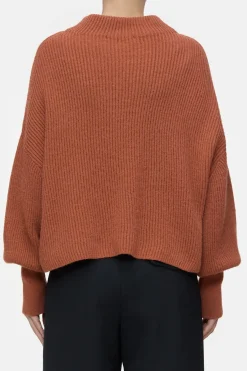 Closed Alpaca mix jumper Ferro brown Sale