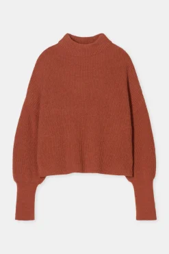 Closed Alpaca mix jumper Ferro brown Sale