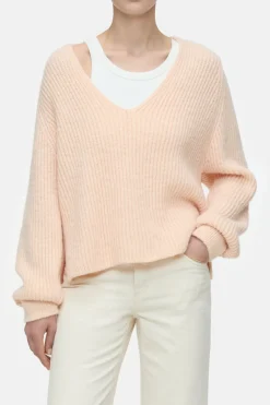 Closed Alpaca mix jumper Albicocca Discount