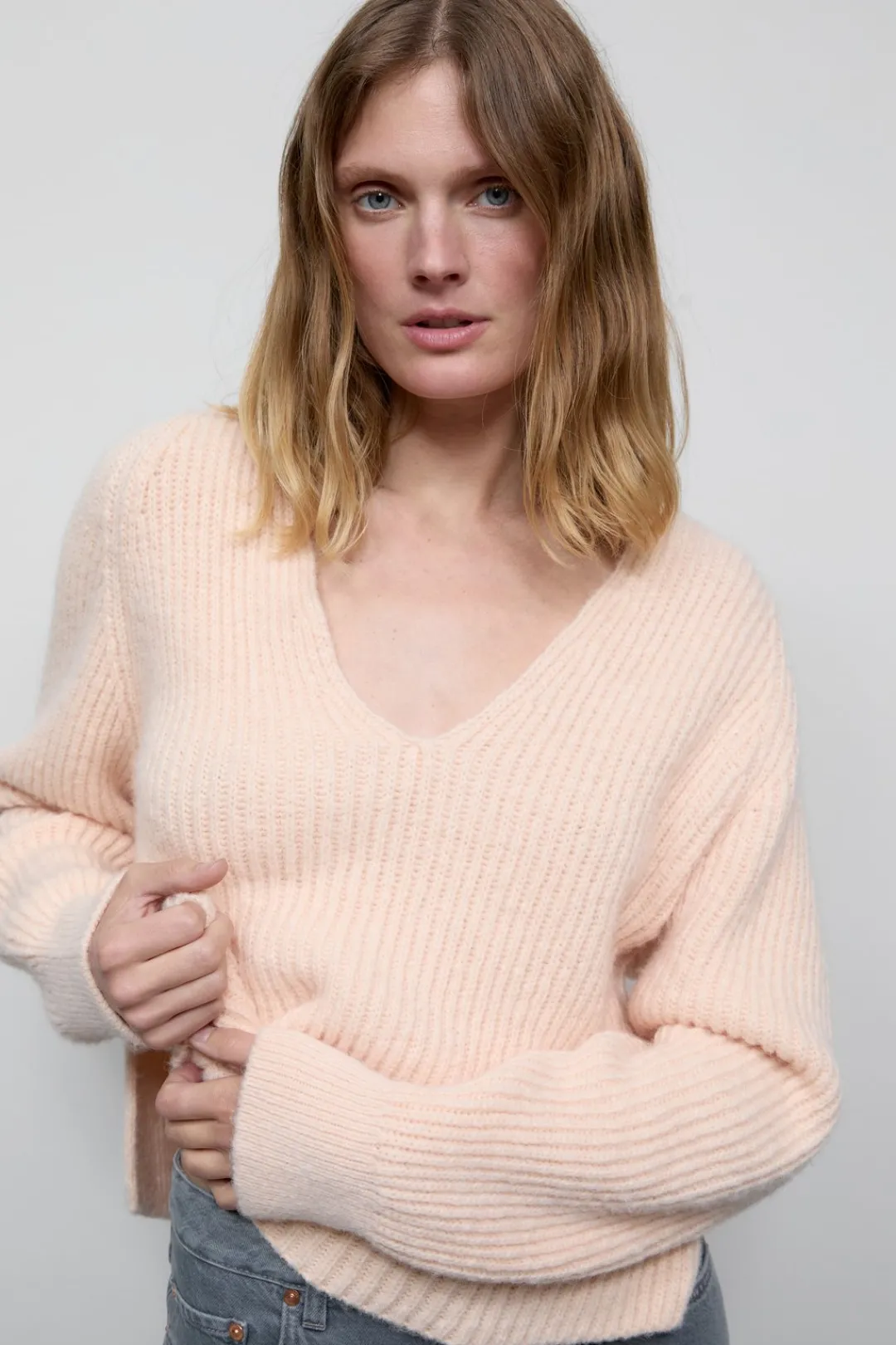 Closed Alpaca mix jumper Albicocca Discount