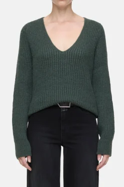 Closed Alpaca mix jumper Pini green Outlet