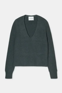 Closed Alpaca mix jumper Pini green Outlet