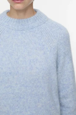Closed Alpaca mix jumper Lazio blue Clearance