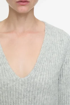 Closed Alpaca mix jumper Light grey melange