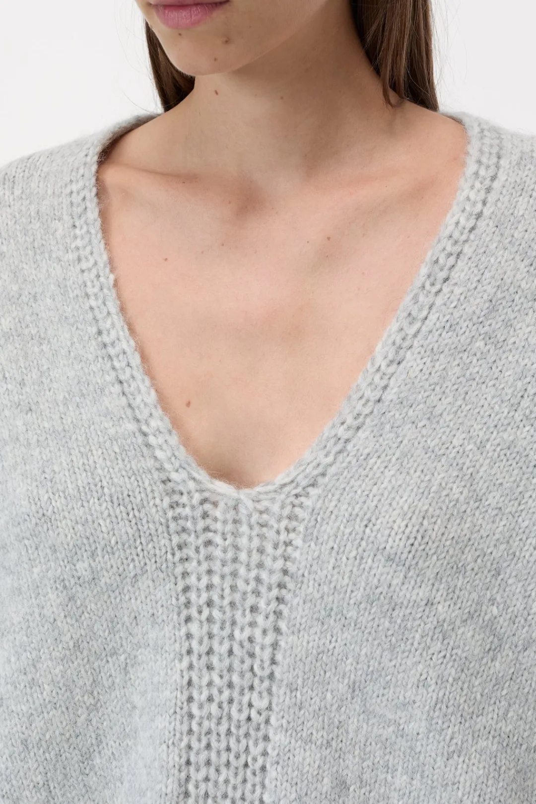 Closed Alpaca mix jumper Light grey melange Hot