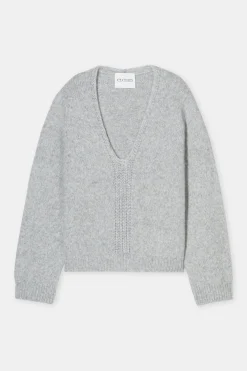 Closed Alpaca mix jumper Light grey melange Hot