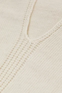 Closed Alpaca mix jumper Ivory Clearance