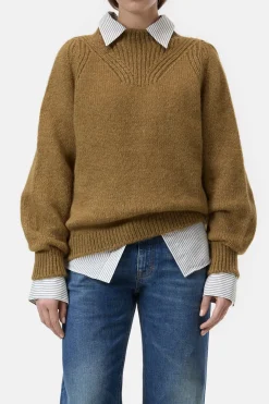 Closed Alpaca mix jumper Tullamore brown Sale