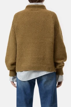 Closed Alpaca mix jumper Tullamore brown Sale