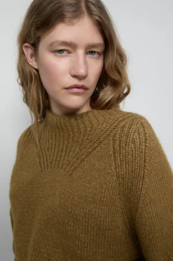 Closed Alpaca mix jumper Tullamore brown Sale