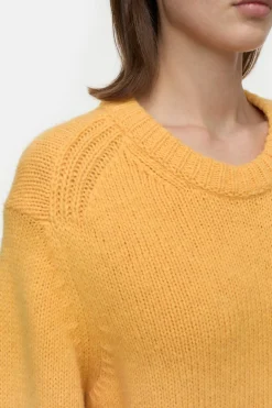 Closed Alpaca mix jumper Irish orange Clearance