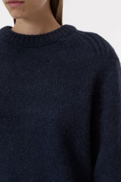 Closed Alpaca mix jumper Dark night Best