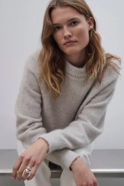 Closed Alpaca wool mix jumper Stone beige Clearance