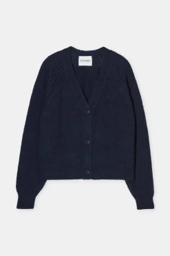 Closed Alpaca-mix cardigan Dark night Discount