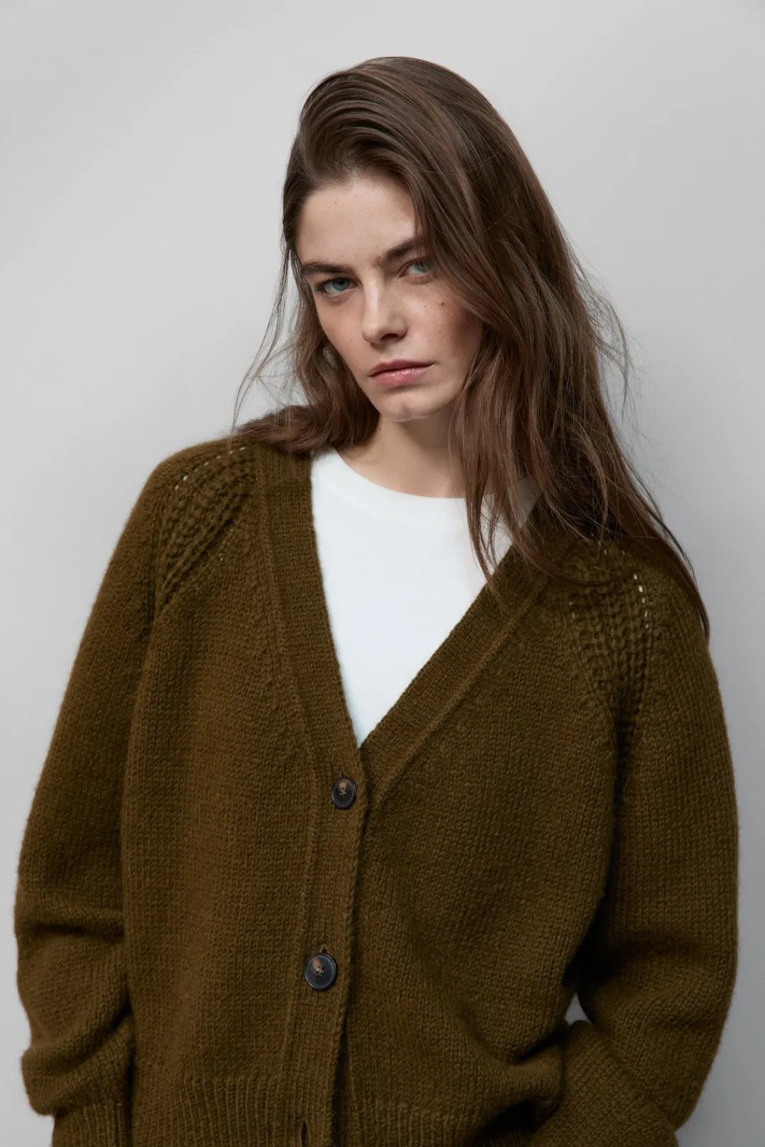 Closed Alpaca-mix cardigan Ver green Hot