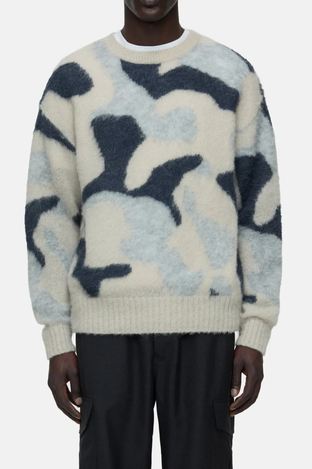 Closed Alpaca-wool-mix jumper fog melange Outlet