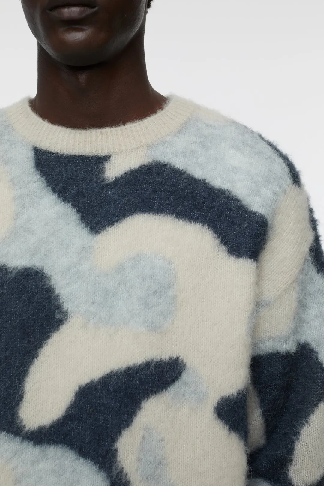 Closed Alpaca-wool-mix jumper fog melange Outlet