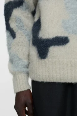 Closed Alpaca-wool-mix jumper fog melange Outlet