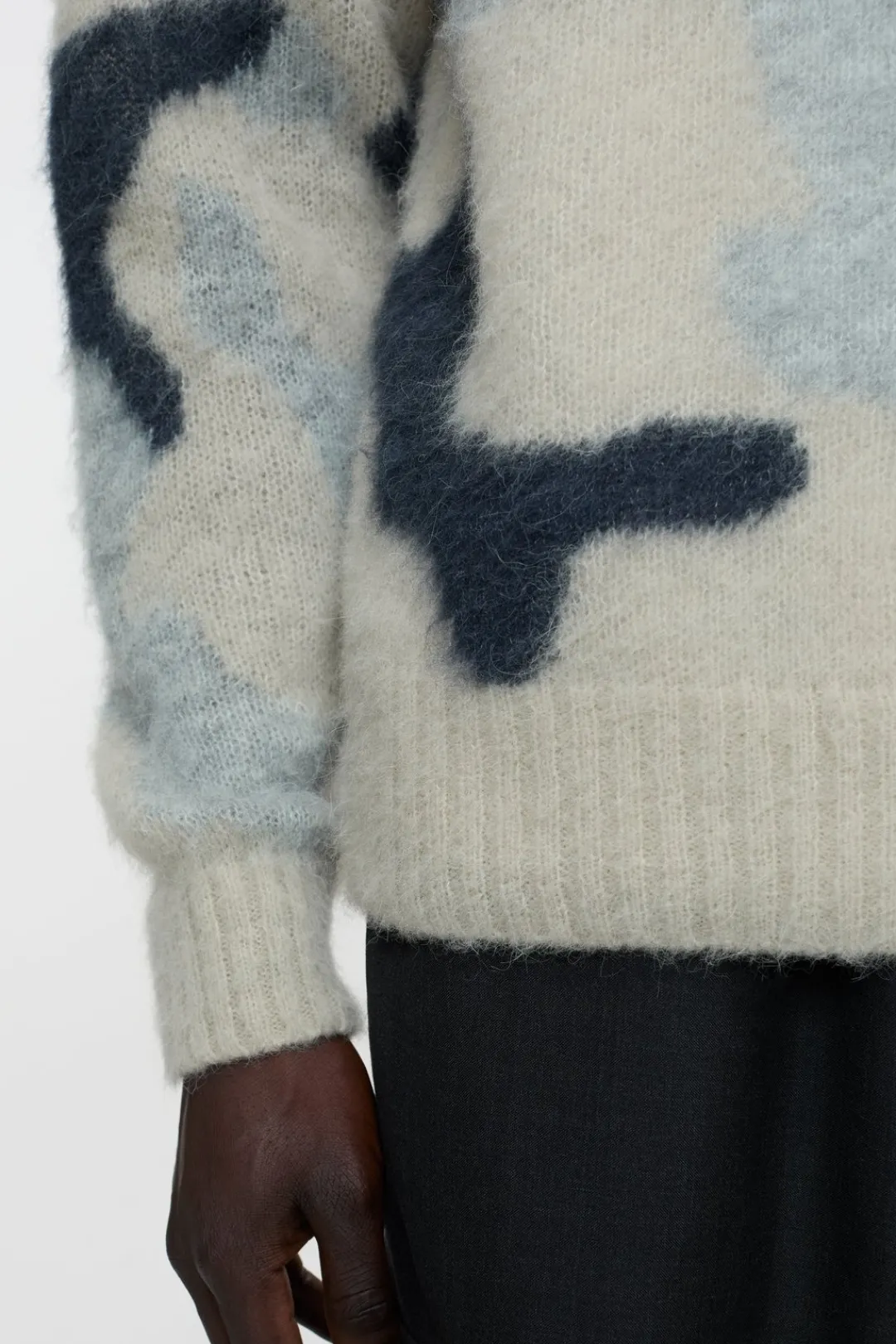 Closed Alpaca-wool-mix jumper fog melange Outlet