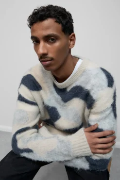 Closed Alpaca-wool-mix jumper fog melange Outlet