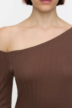 Closed Asymmetric shirt Cacao brown Discount