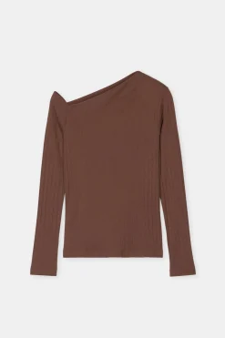 Closed Asymmetric shirt Cacao brown Discount