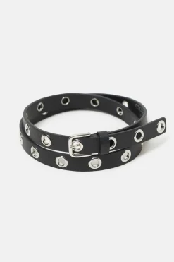 Closed Belt with studs Black Outlet