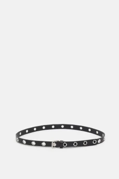 Closed Belt with studs Black Outlet