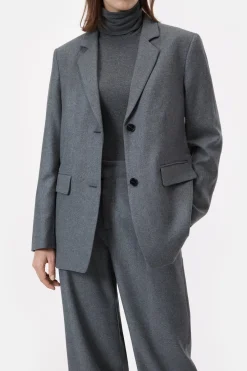 Closed Blazer - Style Name Lola Dark grey melange Outlet