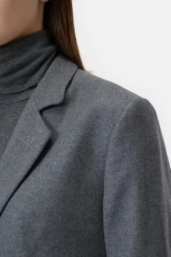 Closed Blazer - Style Name Lola Dark grey melange Outlet