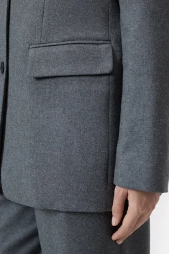 Closed Blazer - Style Name Lola Dark grey melange Outlet