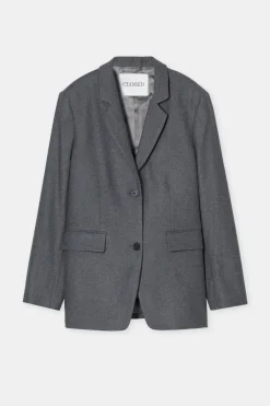 Closed Blazer - Style Name Lola Dark grey melange Outlet