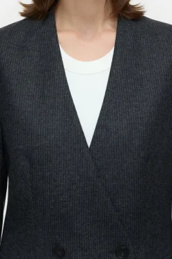 Closed Blazer in virgin wool mix Dark grey melange Best