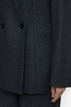 Closed Blazer in virgin wool mix Dark grey melange Best