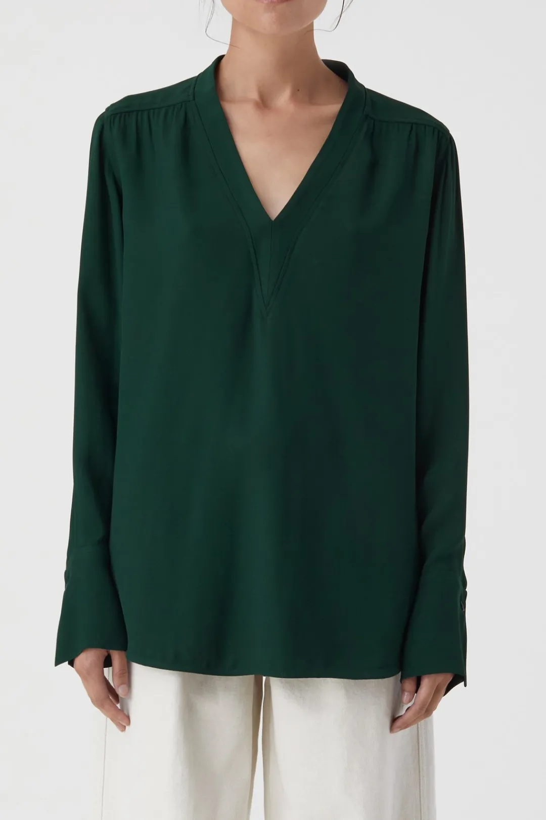 Closed Blouse fern green Outlet