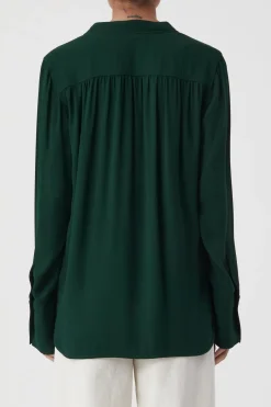 Closed Blouse fern green Outlet