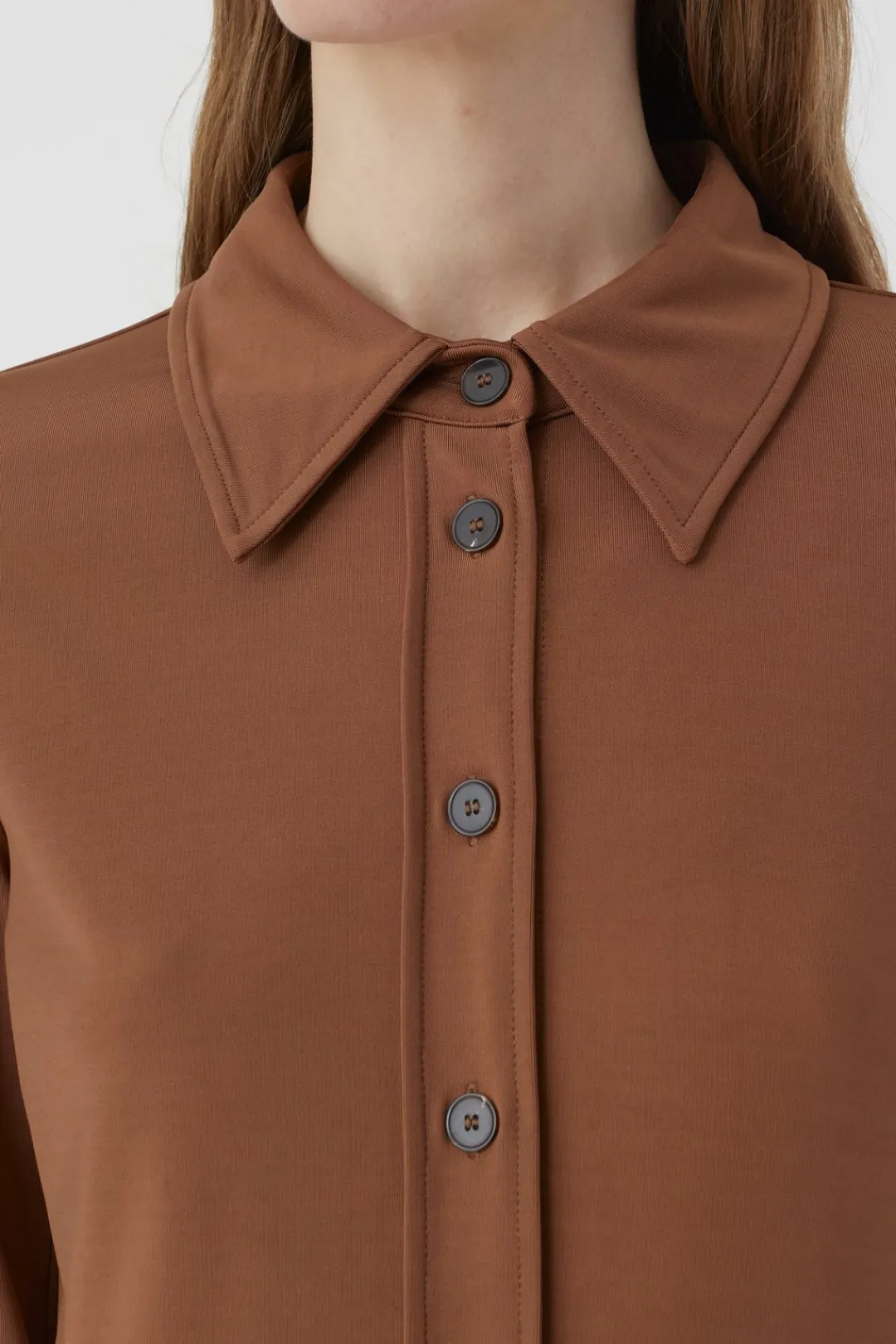 Closed Blouse auburn