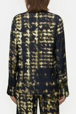 Closed Blouse with print Ver green