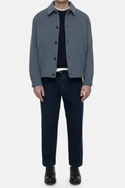 Closed Blouson in virgin wool mix Washed stone New
