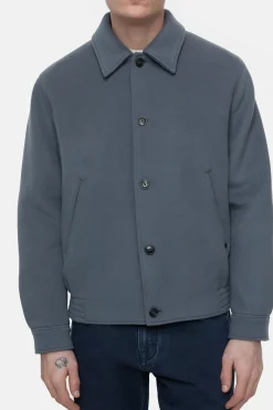 Closed Blouson in virgin wool mix Washed stone New