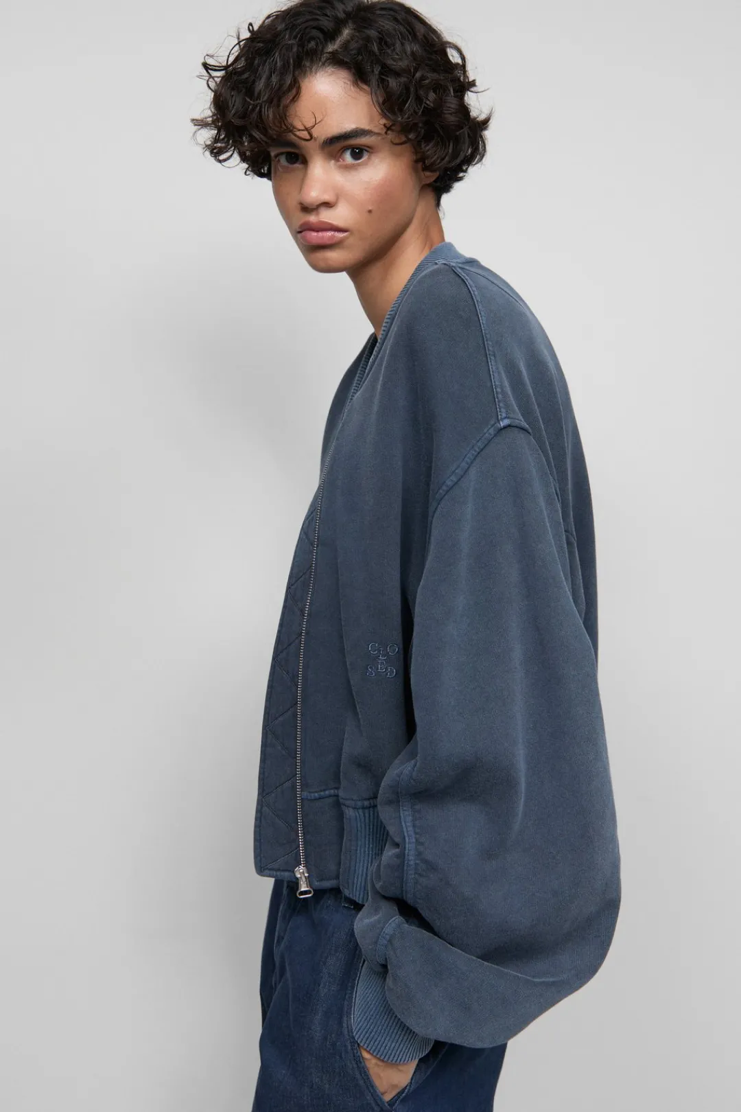 Closed Bomber jacket Smokey blue Discount
