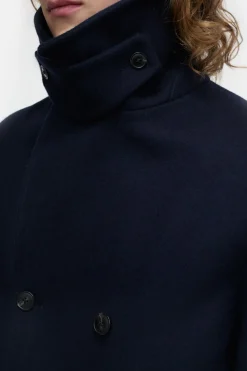 Closed Caban jacket in wool blend Dark night Clearance